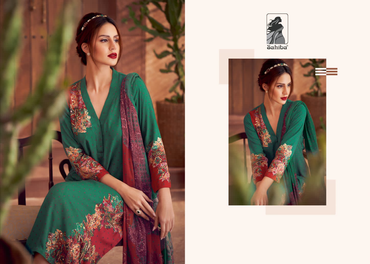 Humraahi By Sahiba Kurti Bottom With Dupatta Dress Material 